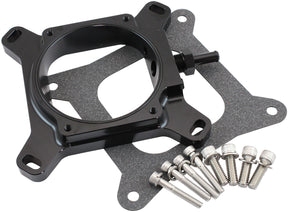4150 To DBW Throttle Body Adapter Carb 102mm GM LS Square AF64-2159 Blk AF64-2159BLK - Aeroflow