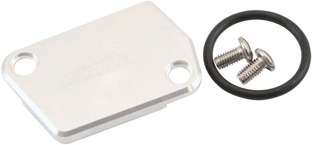 GM LS MAF Sensor Block Off Plate Delete Cover Mass Air Flow Raw AF64-2176 - Aeroflow