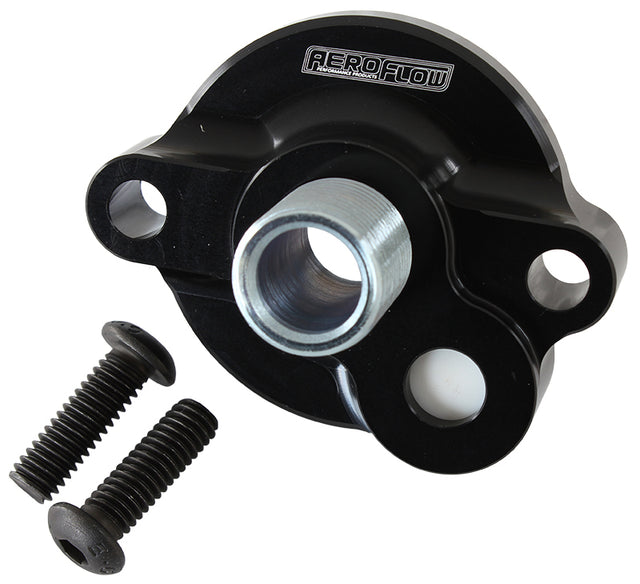 SB Chev Oil Filter Adapter 15 PSI Internal Bypass Ofa AF64-2185BLK - Aeroflow