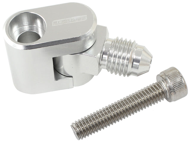 Swivel GM LS Water Cross- Over Adapter -4AN Steam Vent AF64-2187 - Aeroflow