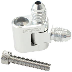 Dual Swivel GM LS Water Cross-Over Adapter 2 -4AN Steam Vent AF64-2188 - Aeroflow