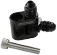 Dual Swivel GM LS Water Cross Over Adapter 2 -4AN Steam Vent AF64-2188BLK - Aeroflow