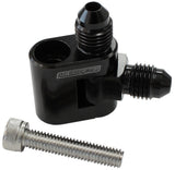 Dual Swivel GM LS Water Cross Over Adapter 2 -4AN Steam Vent AF64-2188BLK - Aeroflow