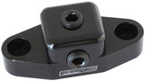 GM LS Oil Port Adapter Allows Twin Turb, Singl Turb & Gauge AF64-2189BLK - Aeroflow