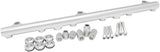 Fuel Rail Kit Nissan RB25 Silver -8ORB Non-Neo Top Feed AF64-2210S - Aeroflow