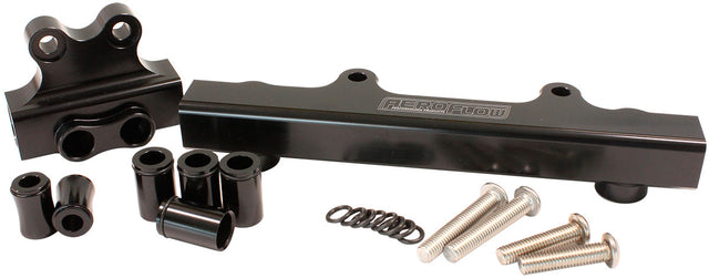 Rotary Fuel Rail Kit Series 4 & 5. Mazda RX7 Black Gen 2 AF64-2213BLK - Aeroflow