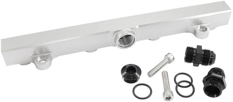 Mitsubishi 4G63 Evo 4 To 9 Fuel Rail -10ORB Silver AF64-2221S - Aeroflow