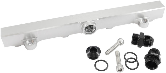 Mitsubishi 4G63 Evo 4 To 9 Fuel Rail -10ORB Silver AF64-2221S - Aeroflow
