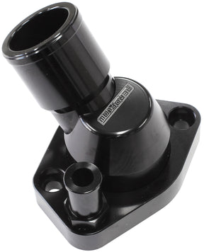 Billet Thermostat Housing Black Ford Windsor 45 Deg Swivel SBF - AF64-2233 Blk AF64-2233BLK - Aeroflow
