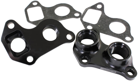 GM LS Water Pump Plates Adapter Block -10ORB Pair AF64-2241 - Aeroflow