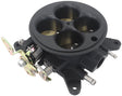 4BBL Cast Throttle Body 4150 Black Square Bore 4 Barrell AF64-2251BLK - Aeroflow