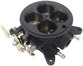 4BBL Cast Throttle Body 4150 Black Square Bore 4 Barrell AF64-2251BLK - Aeroflow