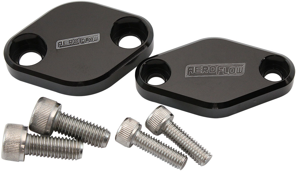 Subaru Air Pump Delete Plates Block Off Covers Kit Black AF64-2254BLK - Aeroflow