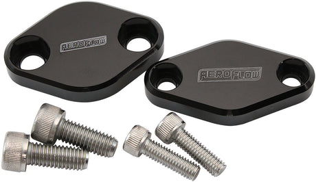 Subaru Air Pump Delete Plates Block Off Covers Kit Black AF64-2254BLK - Aeroflow