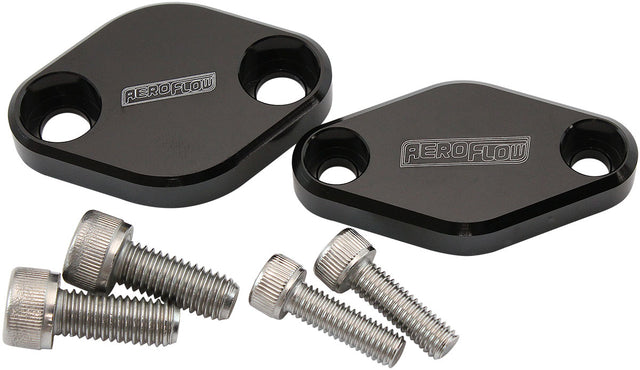 Subaru Air Pump Delete Plates Block Off Covers Kit Black AF64-2254BLK - Aeroflow
