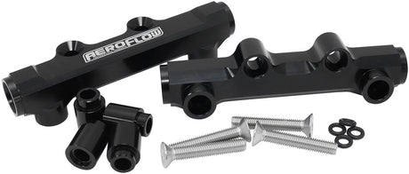 Subaru EJ20 EJ25 Fuel Rail Black Top Feed Wrx Sti Xt Gt AF64-2257BLK - Aeroflow