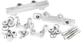 Subaru EJ20 Conversion Fuel Rail Top Feed Silver 92-00 Wrx AF64-2258S - Aeroflow