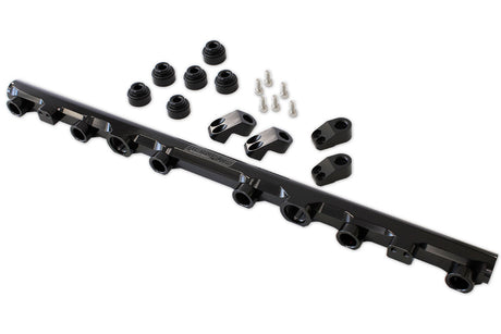 Fuel Rail Kit Suit Toyota 2JZGTE Vvti Non-Vvti Black AF64-2259BLK - Aeroflow