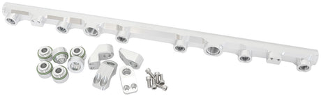 Fuel Rail Kit Suit Toyota 2JZGTE Vvti Non-Vvti Silver AF64-2259S - Aeroflow
