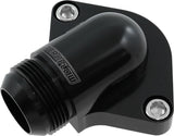 Billet Thermostat Housing Low Profile -20AN SBC BBC Holden AF64-2334 Blk AF64-2334BLK - Aeroflow