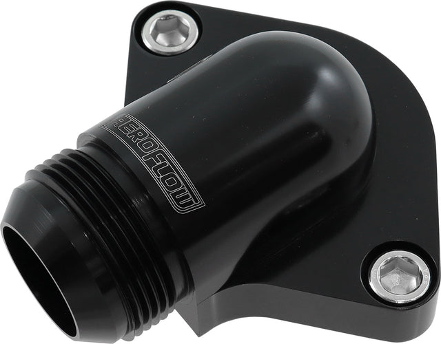 Billet Thermostat Housing Low Profile -20AN SBC BBC Holden AF64-2334 Blk AF64-2334BLK - Aeroflow