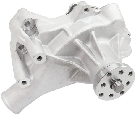 Small Block Chev Long Water Pump Natural Cast SBC AF64-2351 - Aeroflow