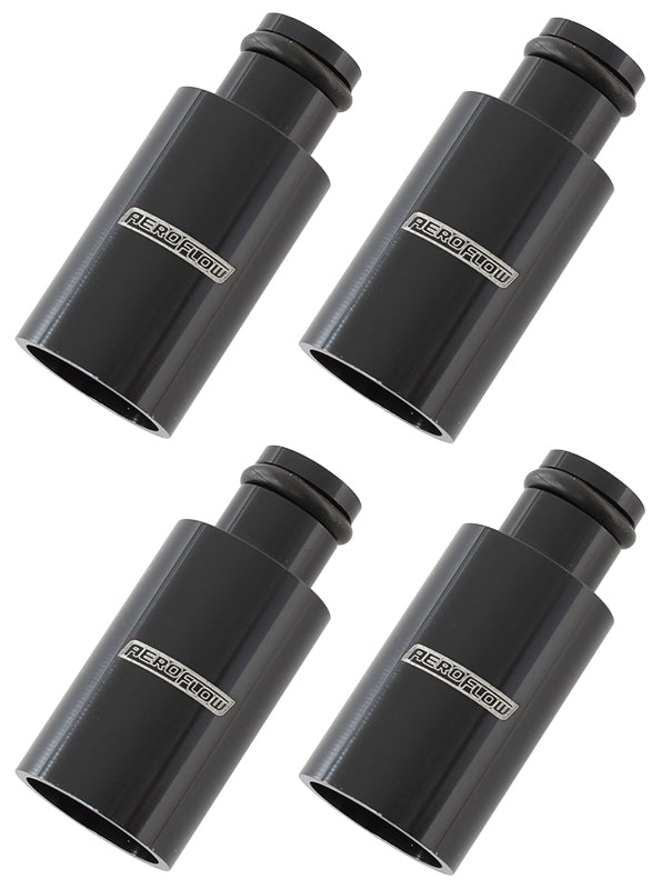 Injector Adapter Long 14mm To 11mm Fuel Rail 4 Pack Black AF64-2884 - Aeroflow