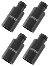 Injector Adapter Long 14mm To 11mm Fuel Rail 4 Pack Black AF64-2884 - Aeroflow