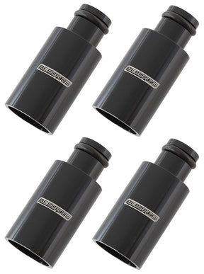 Injector Adapter Long 14mm To 11mm Fuel Rail 4 Pack Black AF64-2884 - Aeroflow