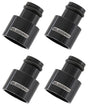 Injector Adapter Short 14mm TO11mm Fuel Rail 4 Pack Black AF64-2885 - Aeroflow