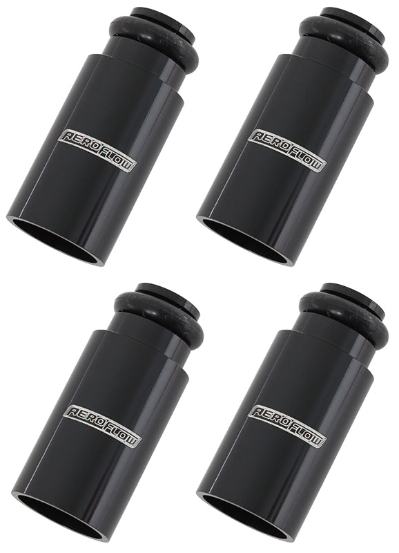 Injector Adapter Long 14mm To 14mm Fuel Rail 4 Pack Black AF64-2886 - Aeroflow