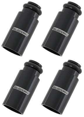 Injector Adapter Long 14mm To 14mm Fuel Rail 4 Pack Black AF64-2886 - Aeroflow