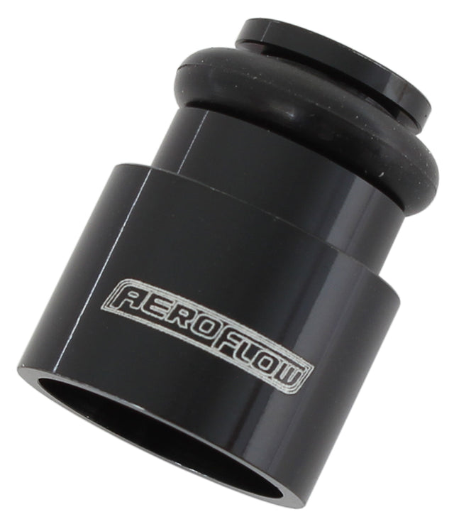 Injector Adapter Short 14mm TO14mm Fuel Rail Single Pack Blk AF64-2887-1 - Aeroflow