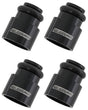 Injector Adapter Short 14mm TO14mm Fuel Rail 4 Pack Black AF64-2887 - Aeroflow