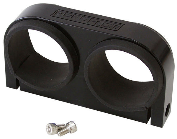 Billet Fuel Pump Bracket Bosch Black Dual Suits Bosch / AF49 AF64-2902BLK - Aeroflow
