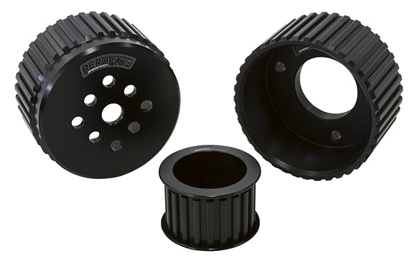 Gilmer Drive Kit - Black Chev V8 With Short W/Pump AF64-3000BLK - Aeroflow
