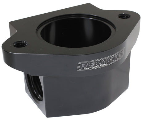 Billet Remote Thermostat Housi -12ORB Ports Each Side Chev AF64-3043BLK - Aeroflow