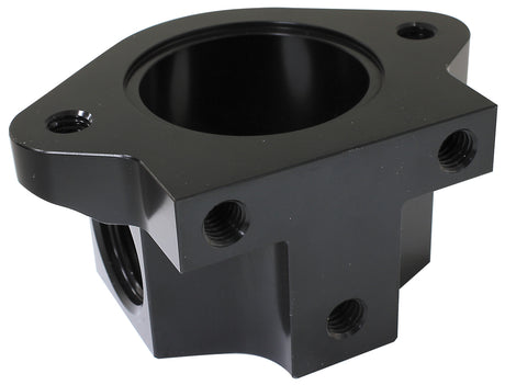 Billet Remote Thermostat Housi -12ORB Ports Each Side Chev AF64-3043BLK - Aeroflow