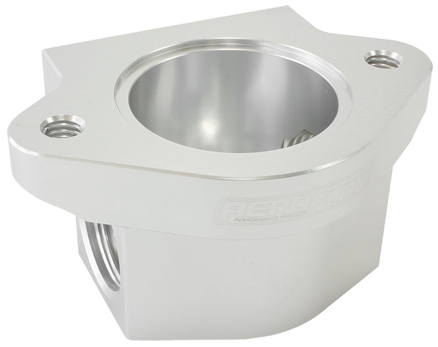 Billet Remote Thermostat Housi -12ORB Ports Each Side Chev AF64-3043S - Aeroflow