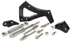 Ford 351C Clev Billet Black Alternator Bracket D/Side Mid Mount - AF64-4000 Blk AF64-4000BLK - Aeroflow