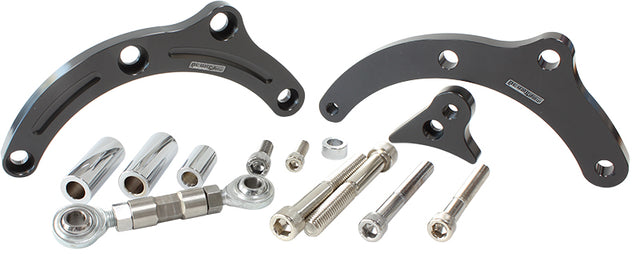BBC Suit Low Mount Alt Brack P/Side Short Pump - Black AF64-4003BLK - Aeroflow
