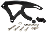 Black Clev Power Steer Bracketsuit Saginaw P/Steer Pumps AF64-4009BLK - Aeroflow