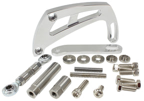 Billet Power Steer Bracket S/Bhigh Mount Suit S/B Chev AF64-4011 - Aeroflow