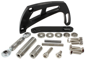Black Power Steer Bracket S/B High Mount Suit S/B Chev AF64-4011BLK - Aeroflow