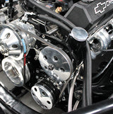Black Low Mount A/C Brack S/B Passenger Side Low Suit S/B AF64-4012BLK - Aeroflow