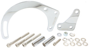Low Mount Alt Bracket Chrome S/B Chev With Short Water Pump AF64-4015 - Aeroflow