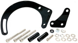 Low Mount Alt Bracket Black S/B Chev With Short Water Pump AF64-4015BLK - Aeroflow
