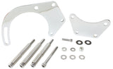 Low Mount Alt Bracket Chrome B/B Chev With Long Water Pump AF64-4016 - Aeroflow