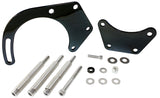 Low Mount Alt Bracket Black B/B Chev With Long Water Pump AF64-4016BLK - Aeroflow