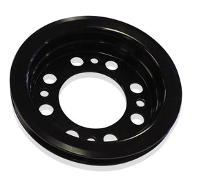 Holden V8 Crank V Pulley Hq-Wbsuits Early Red W/Pump Black AF64-4023BLK - Aeroflow